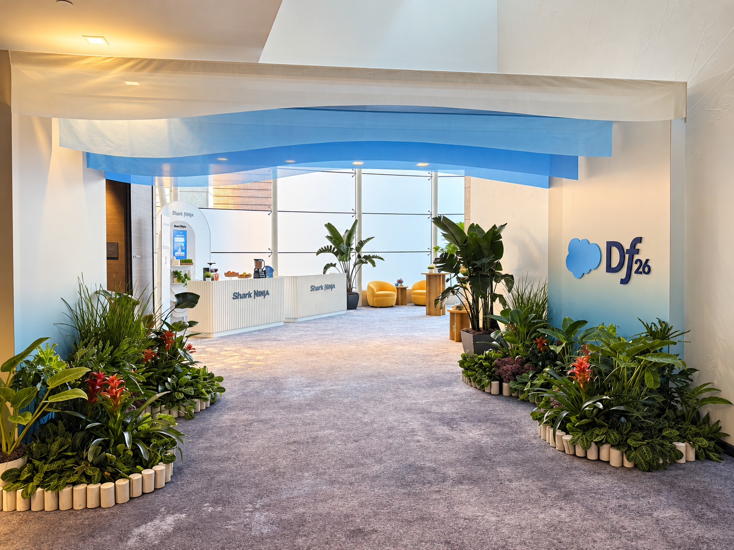 Dreamforce's luminous planted entrance arch